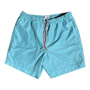 Faherty Blue Swim Trunks Shorts